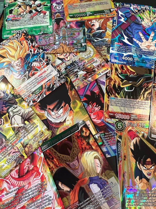 50 Original Dragon Ball Karten – Englische Edition | Mit 3 Holografischen Karten | Offizielles Trading Card Game (TCG) | Für Sammler & Spieler