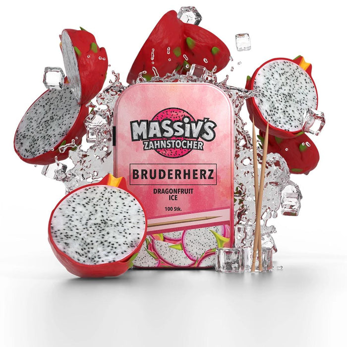 100 Aromatisierte Zahnstocher in Metalldose – 7 Aromen, Birkenholz, vegan | Urban Style by Massiv & Wunder