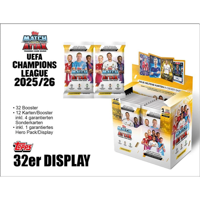Topps UEFA Champions League 2025/26 Trading Cards – 32er Display (19. September 2025)