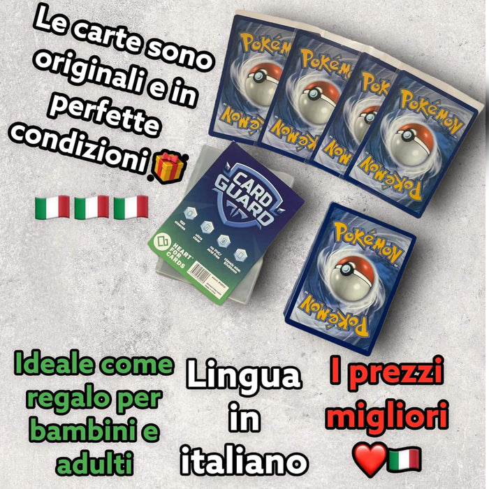 Pokémon 20 verschiedene Original Karten | Deutsch | 2 Holografische Karten | Sammelkarten aus aktuellen Sets mit Heartforcards Versandschutz