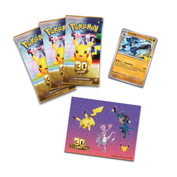 Pokémon TCG 30 Jahre Tech-Sticker-Kollektion – 3-Pack Blister – Deutsch