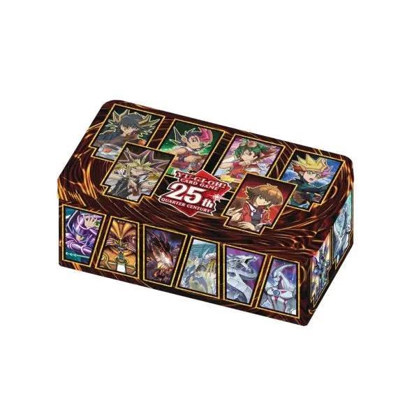 Yu-Gi-Oh! TRADING CARD GAME – Tin of Dueling Heroes (25. Jubiläumsausgabe, Deutsche Version, 1. Auflage) + Heartforcards® Versandschutz
