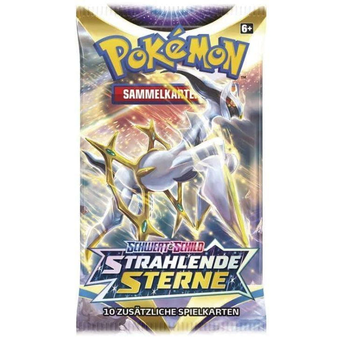 Schwert & Schild - Strahlende Sterne - 4 Booster - Deutsch + Heartforcards® Versandschutz