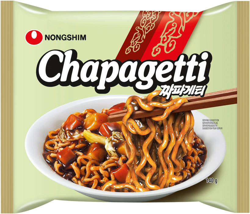 Nong Shim Instantnudeln Chapaghetti – Traditionelles koreanisches Nudelgericht - schnelle Zubereitung – 20er Vorteilspack à 140g