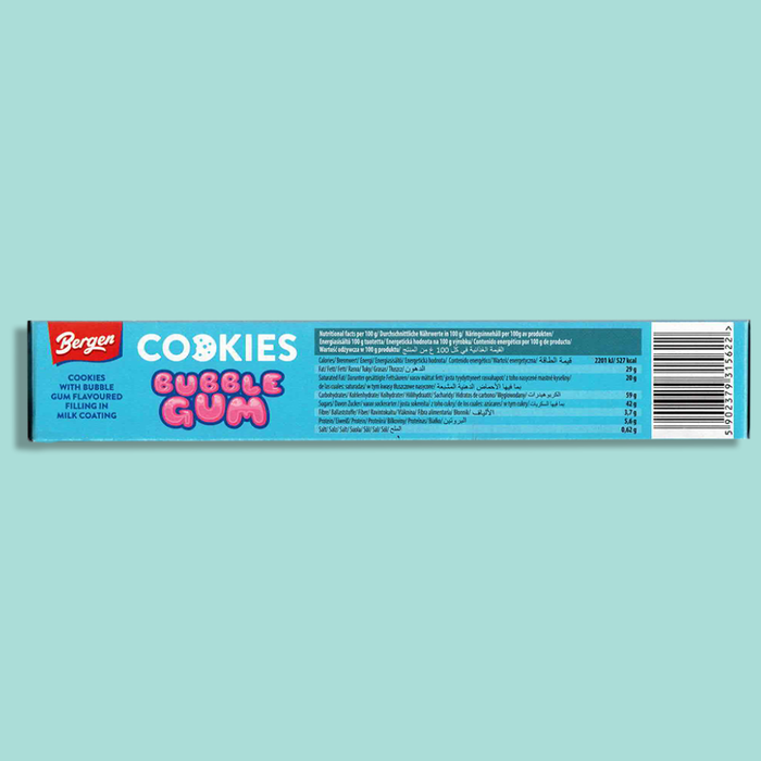Bergen Cookies Bubble Gum – Kekse mit Kaugummi-Füllung und Milchglasur (128 g)