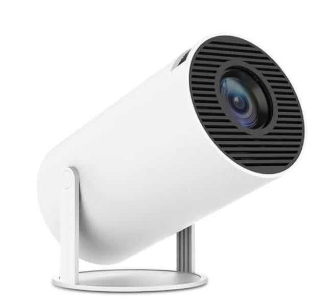 Mini Beamer 4K Unterstützt | Full HD 1080P | Android 13 | WiFi 6 | Bluetooth 5.3 | 8000 Lumen | Auto-Keystone | 200" Display | HDMI & USB | Heimkino Projektor