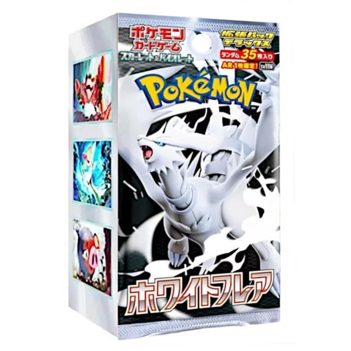 Pokémon TCG: White Flare sv11W Booster Box Display – Koreanisch | 20 Boosterpacks à 7 Karten | Reshiram-Edition | Mit Heartforcards® Versandschutz