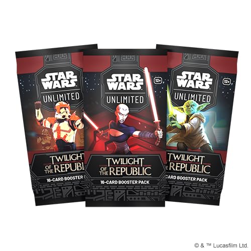 Fantasy Flight Games - Star Wars: Unlimited TCG Twilight of The Republic Booster Display (24 Booster Packs) - Trading Card Game für Kinder und Erwachsene, Alter 12+, 2+ Spieler, 20 Minuten, Englisch