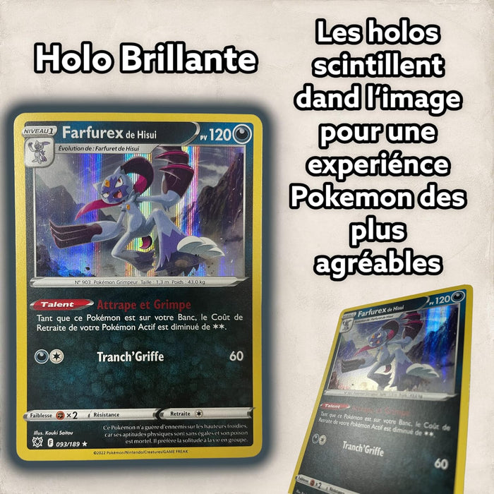 Pokéman 20 Cartes Officielles françaises Comprenant - 2 Brillantes - sans duplicata Cartes Pokeman Enfants