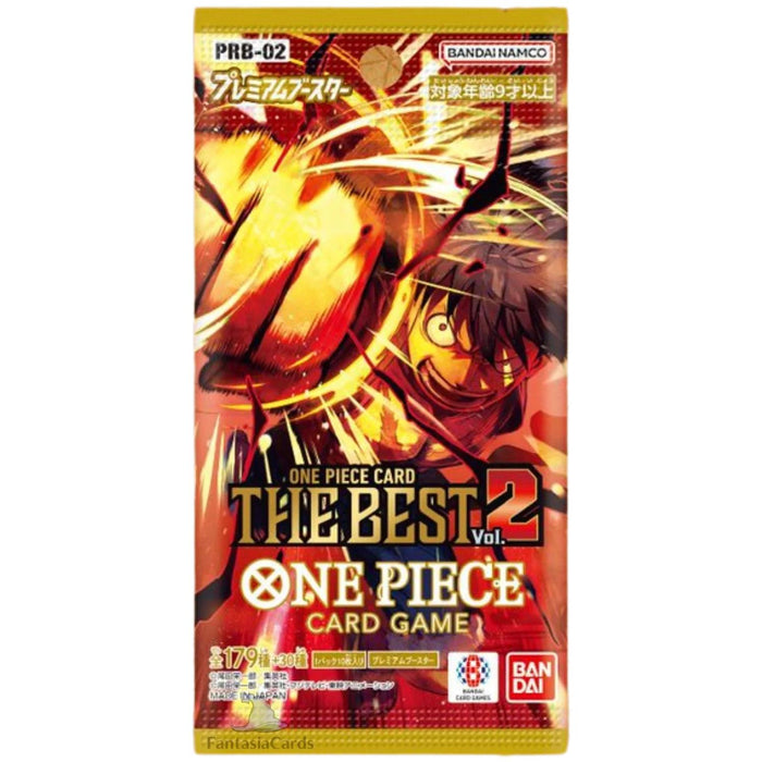 One Piece The Best VOL. 2 PRB02 Display [Japanisch] – 10 Boosterpacks à 10 Karten | Premium Reprint Set mit Alternate Arts & Manga Rare | Mit Heartforcards® Versandschutz