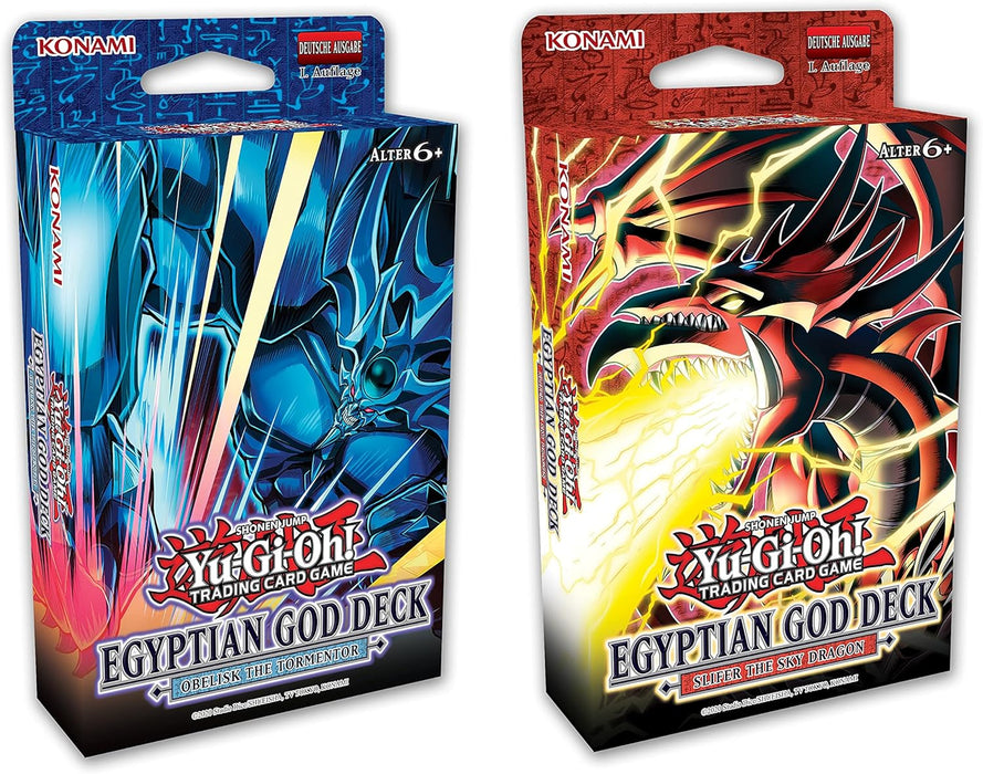 Yu-Gi-Oh! Trading Card Game – Ägyptisches Götter-Deck Set | Obelisk der Peiniger + Slifer der Himmelsdrache | Deutsche | NEU & OVP