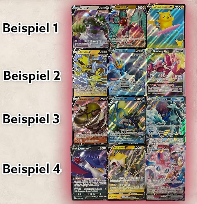 3 zufällige englische Pokémon Ultra Rare Karten – V / GX / EX / VMAX / VSTAR – Sehr seltene Sammelkarten