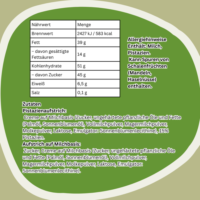 Gusto Pistaziensaufstrich – Cremiger Pistazien-Aufstrich im Glas (190g)