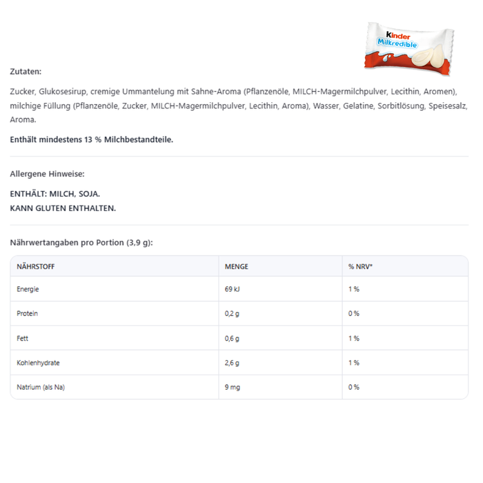 2er Kinder MilkRedible „Milch-Tropfen“ Doppel-Variante – Milchige Kaugummis mit flüssigem Milch- & Kakao-Kern – 46,8 g x 2