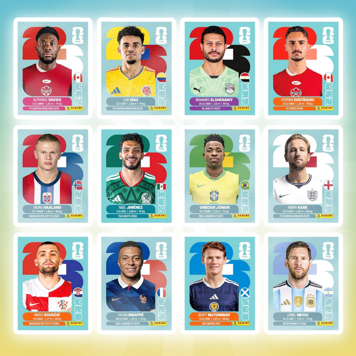 6x Panini FIFA World Cup Sticker – 6 zufällige Sticker (Random Sort)