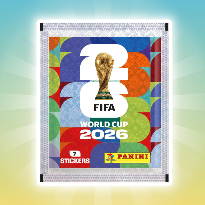 FIFA World Cup 2026 Sticker Pocket Tin – Metallbox mit 8 Sticker-Tüten