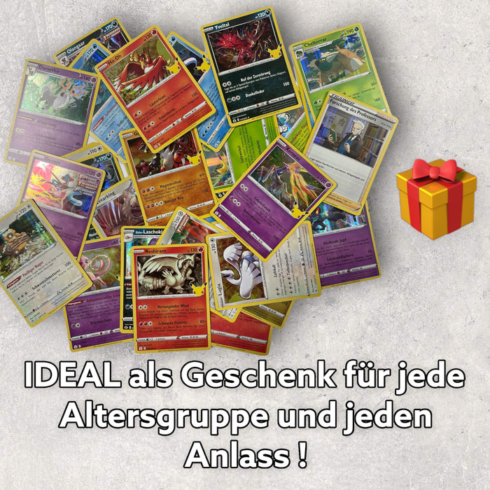 Pokémon Holo-Karten Set – 20 Original deutsche Glitzerkarten aus aktuellen Sets – Perfektes Geschenk für Fans & Sammler