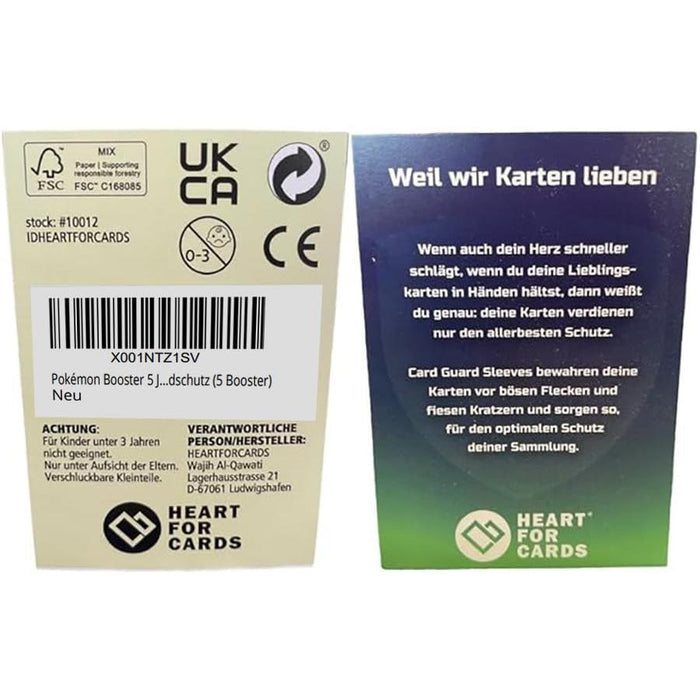 Pokémon 5X Booster Japanische Booster Packs Originale Mystery Pkm Booster Packungen Sammelkarten Japan (5 Booster)