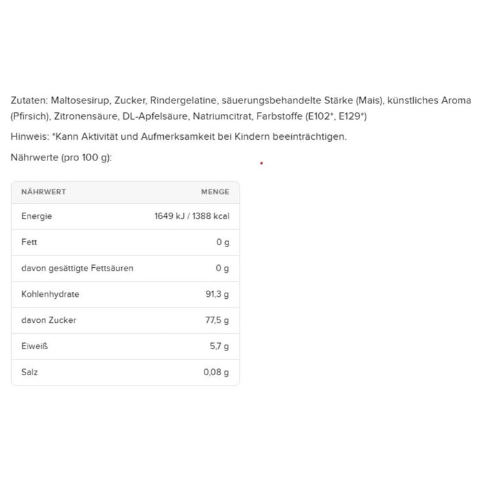 2er- Frosty Bites Fruchtgummi – Wassermelone & Pfirsich mit eisigem Cooling-Effekt– Perfekt für unterwegs & Partys – 2 x 50g Packung