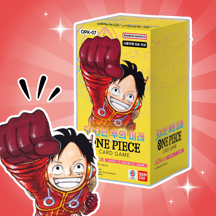Bandai One Piece OP-07 500 Years in the Future Booster Display | Koreanische Version | 24 Boosterpacks | TCG
