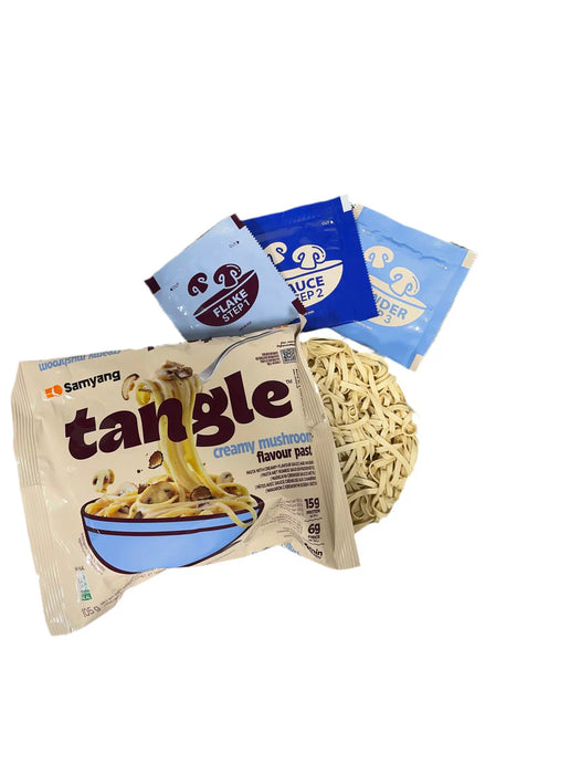 Samyang Tangle Ramen 4er Set – Bulgogi Sauce, Pilze, Tomatensauce & Knoblauchöl | Je 100 / 105 g | Halal zertifiziert | Instant-Nudeln im Vielfaltspack