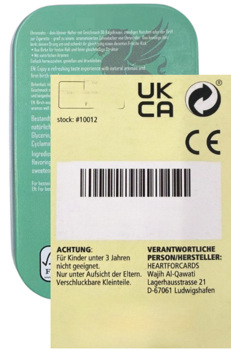 CandyPeak Zahnstocher – HimbeerGletscher Geschmack | 100 Stück