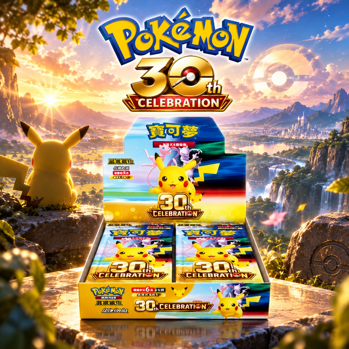 Pokémon 30 Jahre Celebration M6a Booster Box Display Traditional Chinese – 30th Anniversary – 20 Booster – 120 Karten