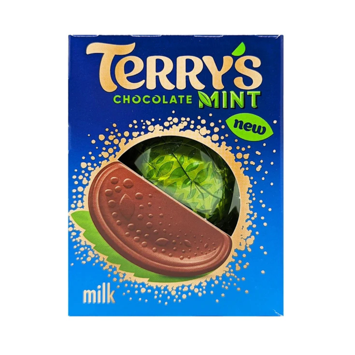 Terry's Chocolate Mint 145 g – Milchschokoladenkugel mit natürlichem Minzgeschmack