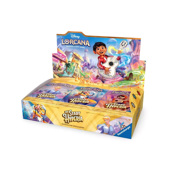 Disney Lorcana TCG – Hyperia City Booster Display – 24 Boosterpacks – Deutsch