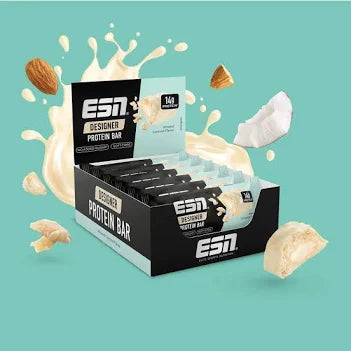 ESN Designer Protein Bar Almond Coconut – 12 x 45 g Proteinriegel mit Mandel & Kokos
