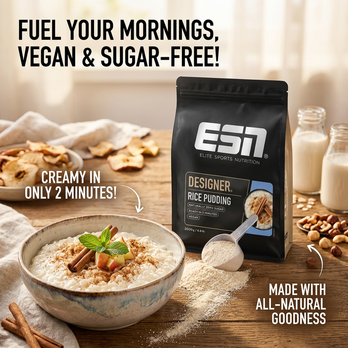 ESN Designer Rice Pudding Neutral Flavour 3 kg – Reisgrieß für cremigen Milchreis, Porridge und vielseitige Zubereitung