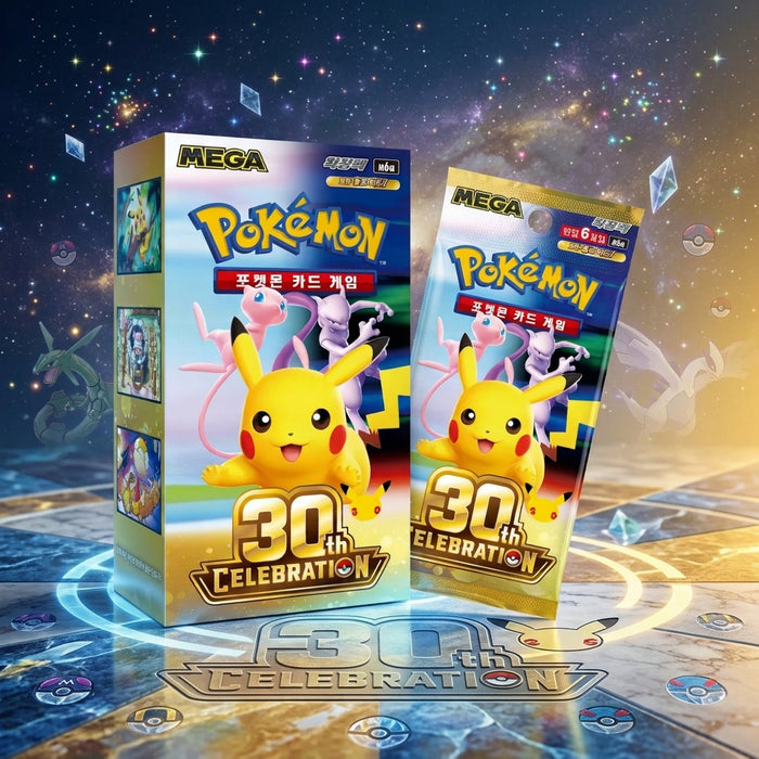 Pokémon TCG MEGA 30th Celebration M6a Booster Box – Koreanische Edition – 20 Boosterpacks