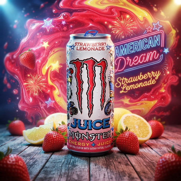 Monster Juice Strawberry Lemonade Energy Drink 473 ml – US Import