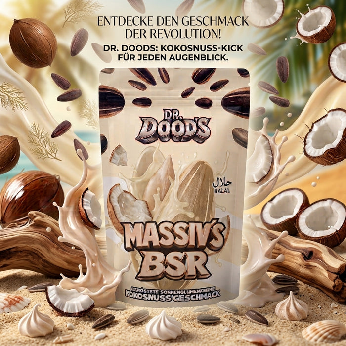 DR. DOOD’S Massiv’s BSR Geröstete Sonnenblumenkerne Kokosnuss 100 g