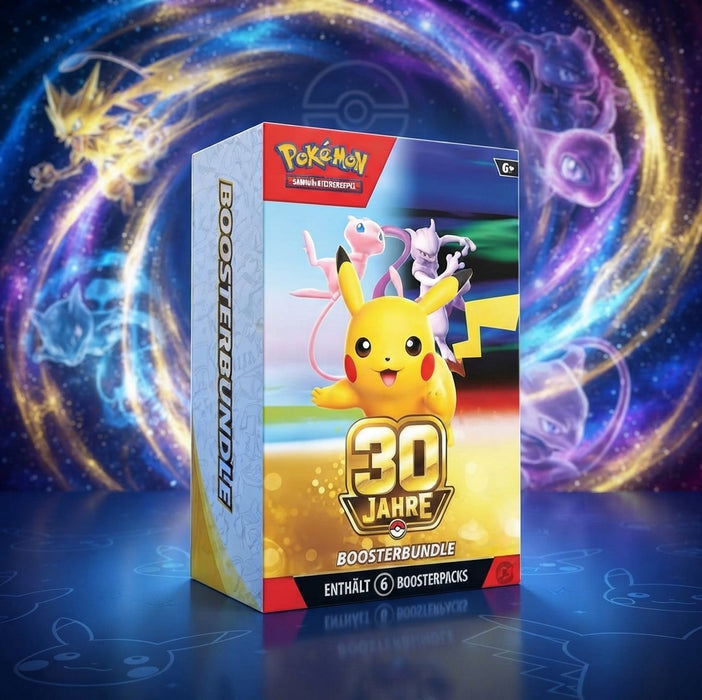 Pokémon 30 Jahre – Booster Bundle – 6 Boosterpacks – Deutsch