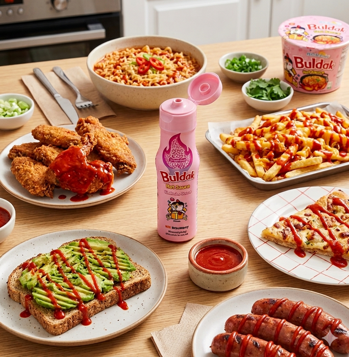Buldak Carbonara Hot Sauce HALAL Würzige Cremige Chilisauce 165ml