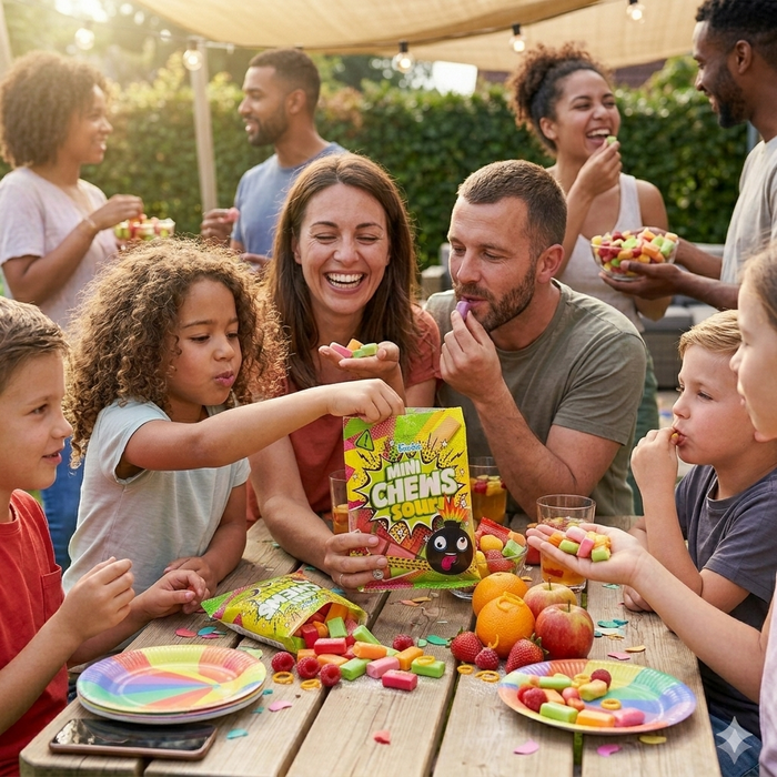 Fundiez Mini Chews Sour Saure Frucht-Kaubonbons 175g