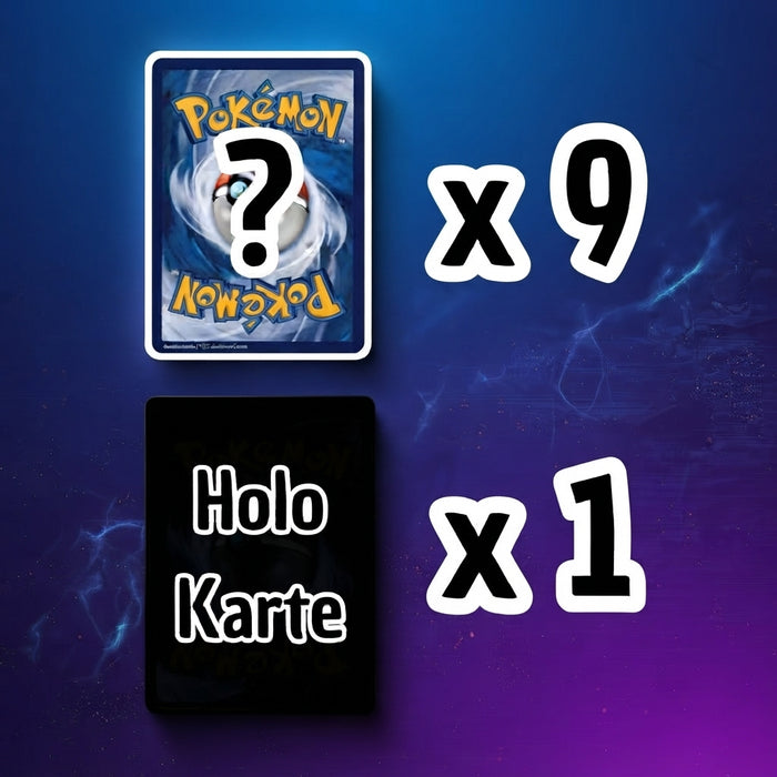 10x Pokémon Deutsche Karten inkl. 1 Garantierte Holo | Zufällige Auswahl für Sammler & Fans