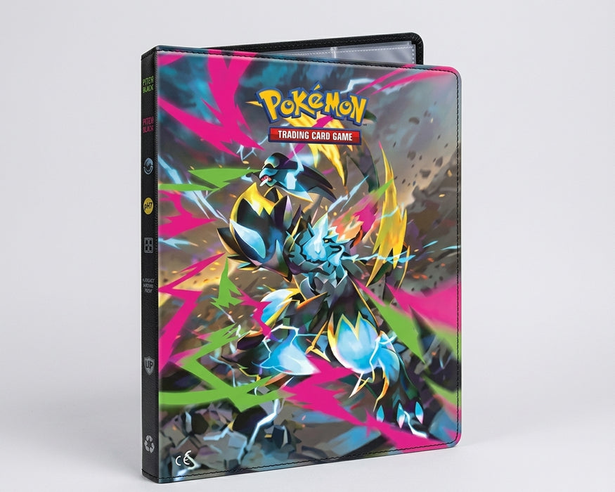Ultra PRO Pokemon TCG Pitch Black Dunkelnacht 4-Pocket Portfolio – Sammelalbum für Pokémon TCG