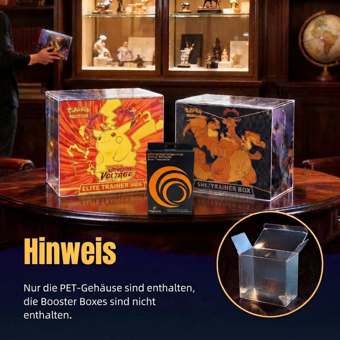 TreasureWise Soft PET Protection für Pokémon Elite Trainer Box – 5 Stück – Transparenter PET-Schutz