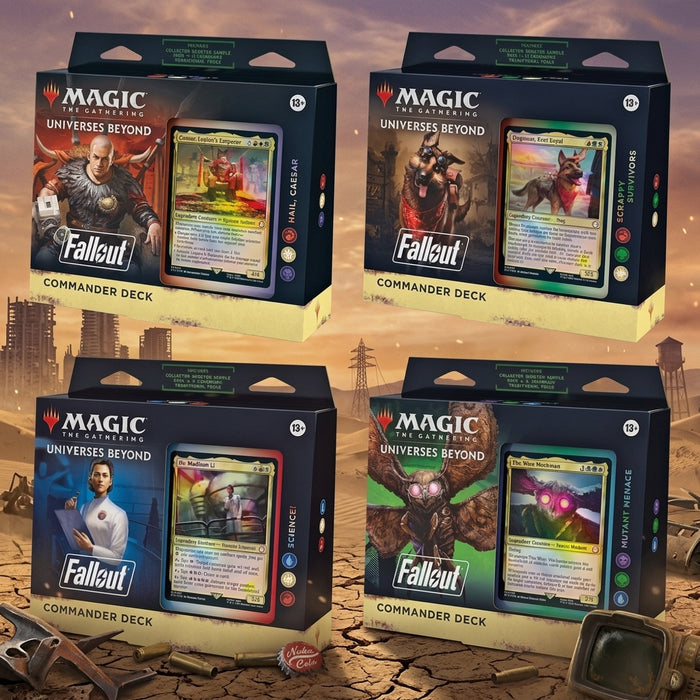 Magic: The Gathering – Fallout Commander Deck Display (4 Decks) – Englisch