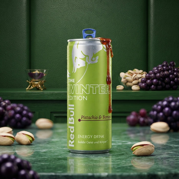 Red Bull Winter Edition 2026 Pistachio & Berries 250 ml – Energy Drink mit Pistazien- & Beerengeschmack