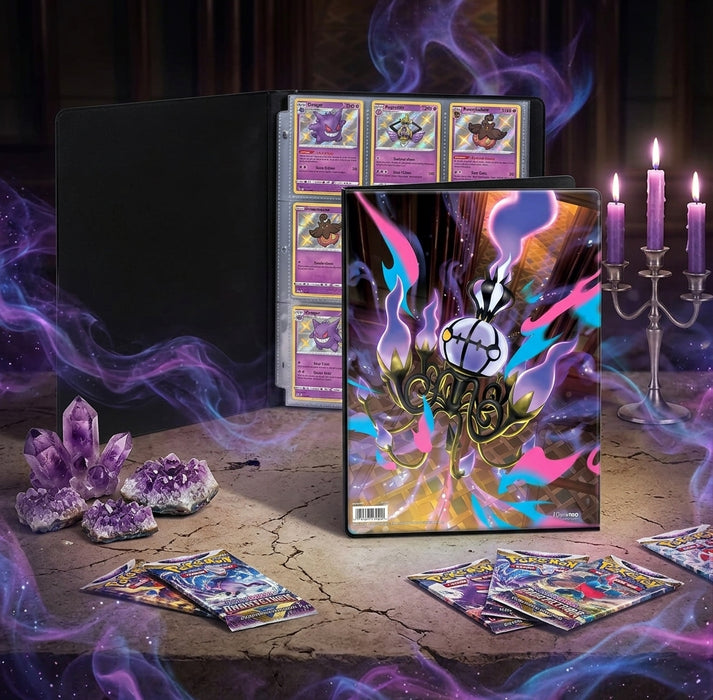 Ultra PRO Pokémon TCG Pitch Black Dunkelnacht 9-Pocket Portfolio – Sammelalbum für Pokémon TCG