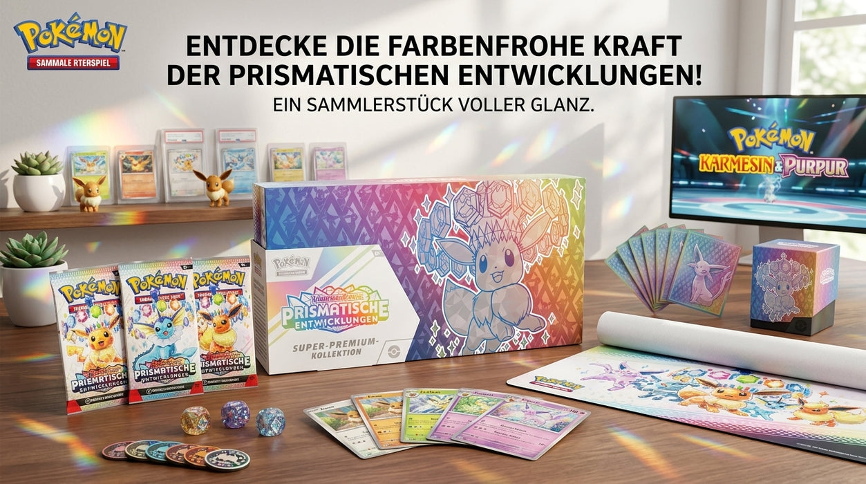 Pokémon Karmesin & Purpur – Prismatische Entwicklungen Super-Premium-Kollektion Deutsch