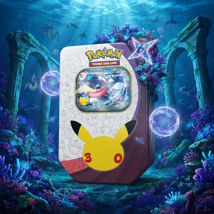 Pokémon TCG 30 Jahre Tin #2 Nacht – Quajutsu-ex – Deutsch