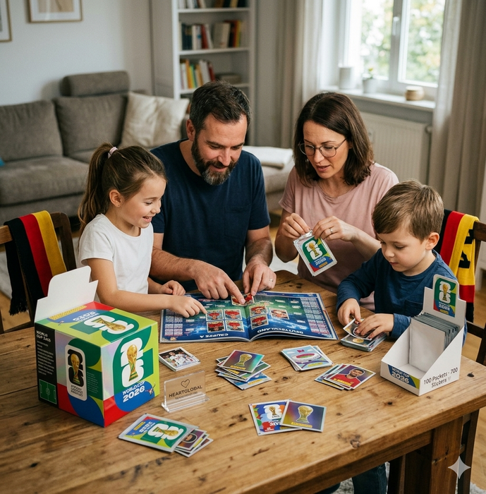 5x Fifa World Cup 2026 Sticker Tüten – 7 Sticker je Tüte – insgesamt 35 Stickern