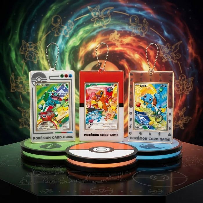 Pokémon 30th Celebration First Partner Card Frame Keychain – Traditional Chinese