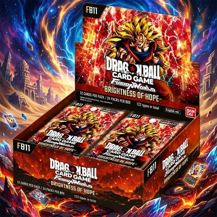 Dragon Ball Super Card Game Fusion World – Brightness of Hope FB11 Booster Display – Englisch – 24 Boosterpacks