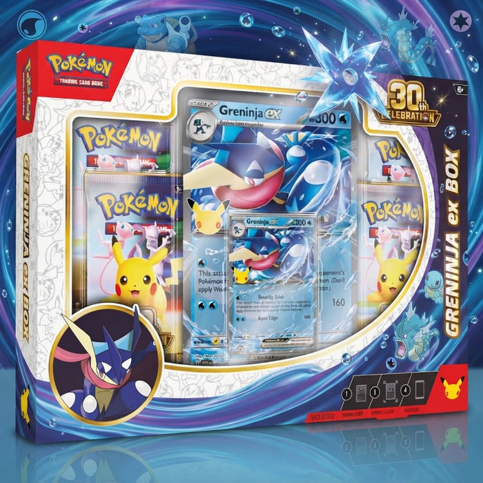 Pokémon TCG 30th Celebration Greninja ex Box – Englisch