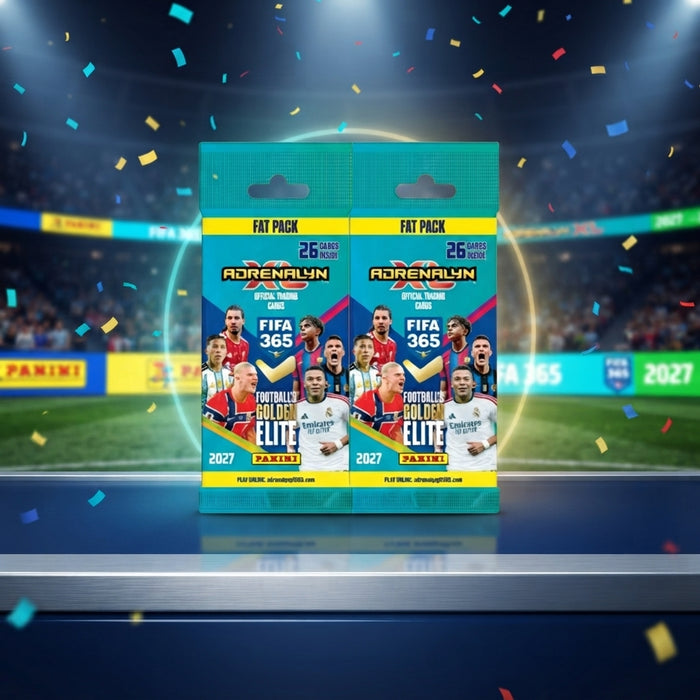 Panini FIFA 365 Adrenalyn XL 2026/2027 – 2 Fat Packs mit insgesamt 52 Fußball-Sammelkarten